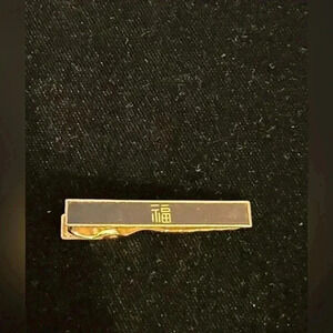 Vintage Amita damascene tie clip
